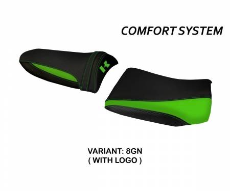 KWZ736P1C-8GN-3 Seat saddle cover Pozzuoli 1 Comfort System Green (GN) T.I. for KAWASAKI Z 750 2003 > 2006