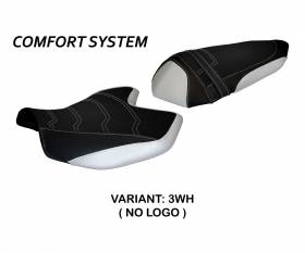 Seat saddle cover Amatrice 2 Comfort System White (WH) T.I. for KAWASAKI Z 750 2007 > 2012