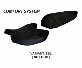 Seat saddle cover Amatrice 2 Comfort System Black (BL) T.I. for KAWASAKI Z 750 2007 > 2012