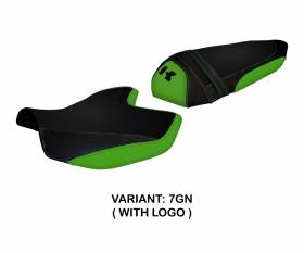 Seat saddle cover Amatrice 2 Green (GN) T.I. for KAWASAKI Z 750 2007 > 2012