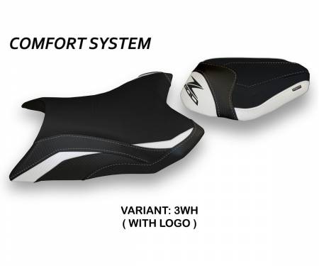 KWZ8K-3WH-1 Seat saddle cover Kemi Comfort System White (WH) T.I. for KAWASAKI Z 800 2013 > 2016
