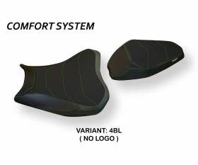 Seat saddle cover Bran 3 Comfort System Black (BL) T.I. for KAWASAKI Z 900 2017 > 2024