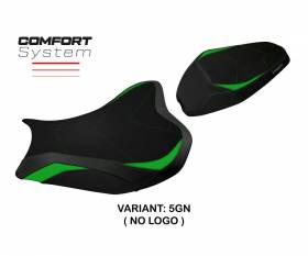 Seat saddle cover Shara comfort system Green GN T.I. for Kawasaki Z 900 2017 > 2024