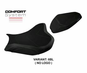 Seat saddle cover Shara comfort system Black BL T.I. for Kawasaki Z 900 2017 > 2024