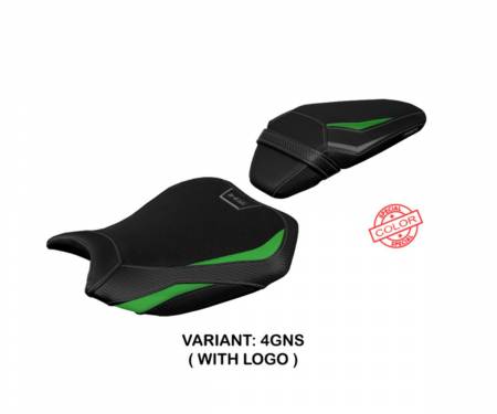 KWZH2A-4GNS-1 Compatible Saddle Cover LOGO Model Argos Green/Silver T.I. for Kawasaki Z H2 2020 > 2022