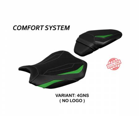 KWZH2AC-4GNS-2 Saddle Cover NO LOGO Argos Comfort System Green/Silver T.I. for Kawasaki Z H2 2020 > 2022