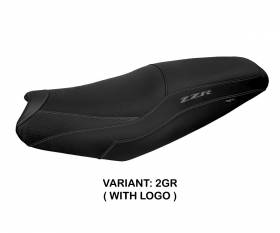 Seat saddle cover Belize Gray (GR) T.I. for KAWASAKI ZZR 1400 2006 > 2020