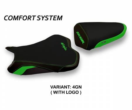 KWZX10A2-4GN-1 Seat saddle cover Agra 2 Comfort System Green (GN) T.I. for KAWASAKI NINJA ZX 10 R 2008 > 2010