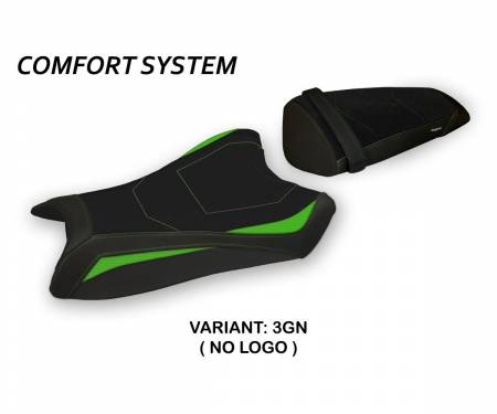 KWZX1R11C-3GN-2 Seat saddle cover Ca Mau Comfort System Green (GN) T.I. for KAWASAKI NINJA ZX 10 R 2011 > 2015