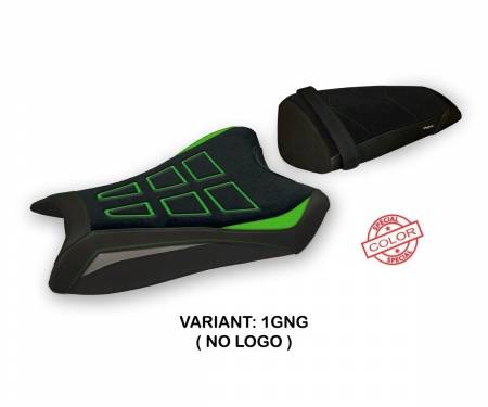 KWZX1R11P-1GNG-2 Seat saddle cover Perlis Special Color Ultragrip Green - Gray (GNG) T.I. for KAWASAKI NINJA ZX 10 R 2011 > 2015