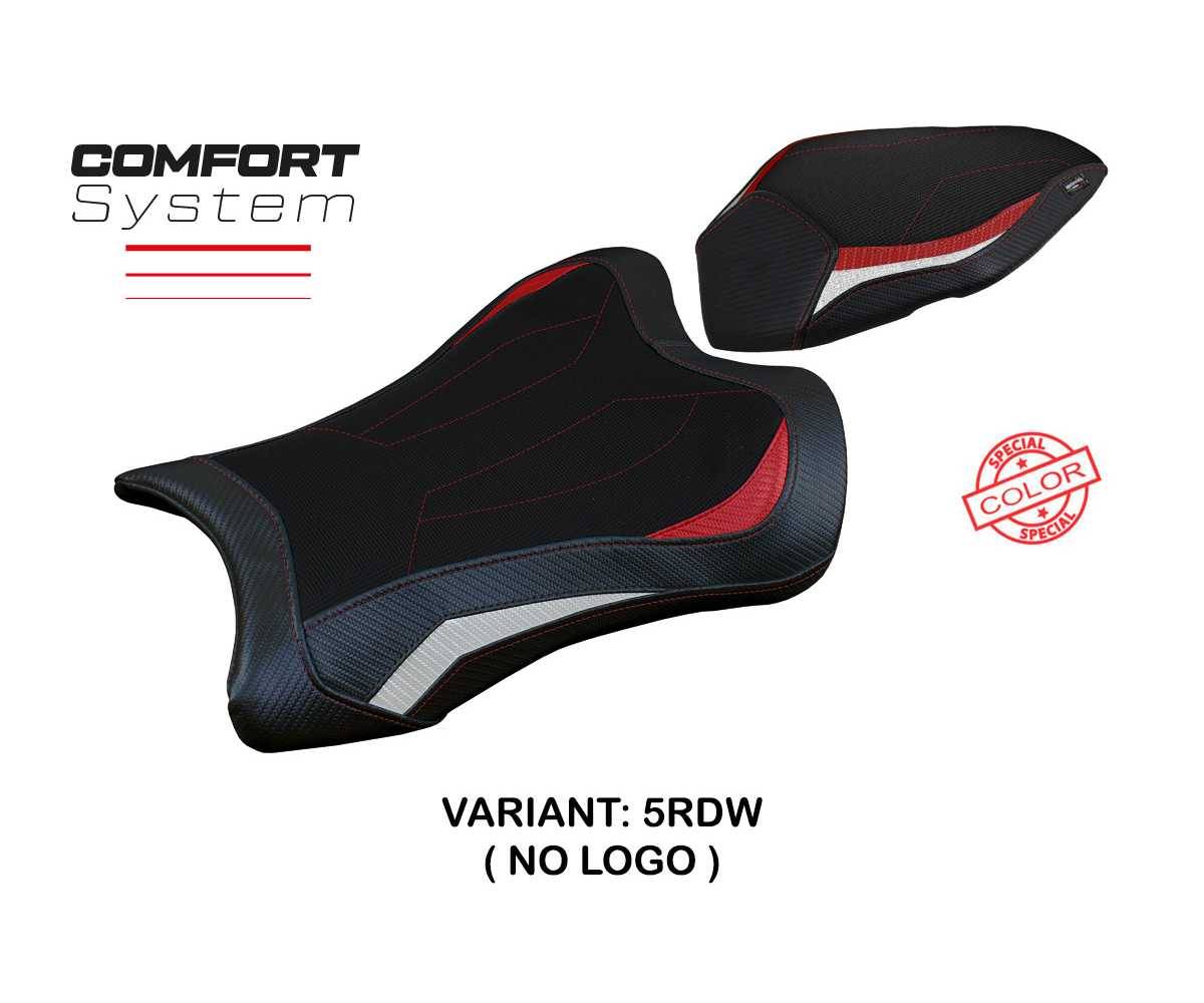 KWZX1R2DC-5RDW-2 Seat saddle cover Dexter Comfort System Red - White RDW T.I. for Kawasaki Ninja ZX 10 R 2021 > 2023