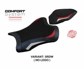 Seat saddle cover Dexter Comfort System Red - White RDW T.I. for Kawasaki Ninja ZX 10 R 2021 > 2023