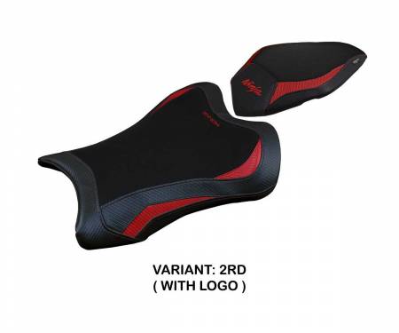 KWZX1R2D-2RD-1 Seat saddle cover Dexter Red RD + logo T.I. for Kawasaki Ninja ZX 10 R 2021 > 2023