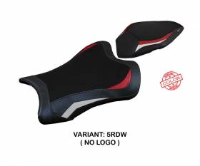 Seat saddle cover Dexter Red - White RDW T.I. for Kawasaki Ninja ZX 10 R 2021 > 2023