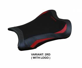 Seat saddle cover Garen Red RD + logo T.I. for Kawasaki Ninja ZX 10 RR 2021 > 2023