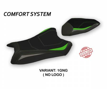 KWZX1R6HS-1GNG-2 Seat saddle cover Hervas Special Color Comfort System Green - Gray (GNG) T.I. for KAWASAKI NINJA ZX 10 R 2016 > 2020