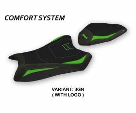 Rivestimento sella Hervas Comfort System Verde (GN) T.I. per KAWASAKI NINJA ZX 10 R 2016 > 2020