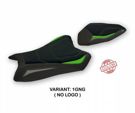 KWZX1R6MS-1GNG-2 Seat saddle cover Monroy Special Color Ultragrip Green - Gray (GNG) T.I. for KAWASAKI NINJA ZX 10 R 2016 > 2020