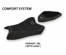 Housse de selle Anadia Comfort System Noir (BL) T.I. pour KAWASAKI NINJA ZX 6 R 2019 > 2020