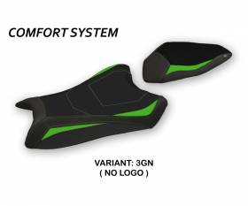 Housse de selle Anadia Comfort System Vert (GN) T.I. pour KAWASAKI NINJA ZX 6 R 2019 > 2020