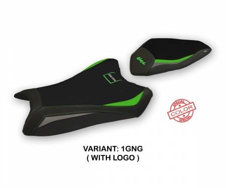 KWZX619GS-1GNG-1 Seat saddle cover Gaviao Special Color Green - Gray (GNG) T.I. for KAWASAKI NINJA ZX 6 R 2019 > 2020
