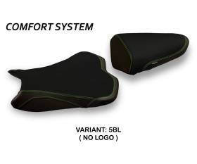 Seat saddle cover Giacarta 2 Comfort System Black (BL) T.I. for KAWASAKI NINJA ZX 6 R 2009 > 2012