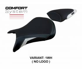 Seat saddle cover Andujar Comfort System White WH T.I. for Kawasaki Ninja ZX 6 R 2007 > 2008