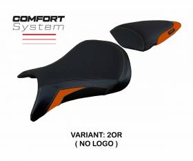 Seat saddle cover Andujar Comfort System Orange OR T.I. for Kawasaki Ninja ZX 6 R 2007 > 2008