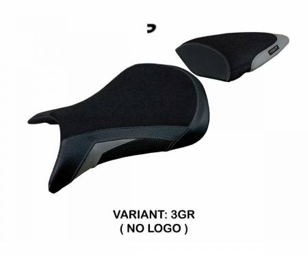 KWZX6RAU-3GR-2 Seat saddle cover Andujar Ultragrip Gray GR T.I. for Kawasaki Ninja ZX 6 R 2007 > 2008