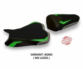 Seat saddle cover Sandy Special Color Green - Gray (GNG) T.I. for KAWASAKI NINJA ZX 6 R 2009 > 2012