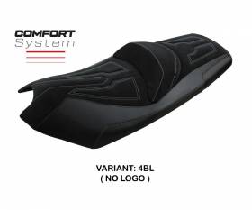Housse de selle Rajka Comfort System Noir BL T.I. pour Kymco AK 550 2017 > 2023