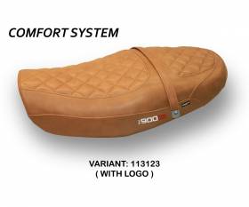 Seat saddle cover Murcia Comfort System Camel (13123) T.I. for KAWASAKI Z 900 RS 2018 > 2024