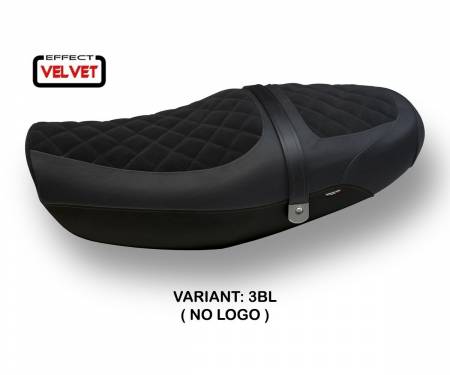 KZ9RNT-3BL-2 Seat saddle cover Natal Total Black Velvet Black (BL) T.I. for KAWASAKI Z 900 RS 2018 > 2024