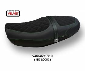 Rivestimento sella Natal Total Black Velvet Verde (GN) T.I. per KAWASAKI Z 900 RS 2018 > 2024