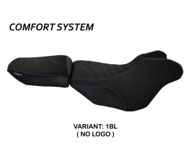 Housse de selle Ives comfort system Noir BL T.I. pour Moto Guzzi Stelvio 1200 2008 > 2016