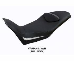 Seat saddle cover Everett White WH T.I. for Moto Guzzi V85 TT 2019 > 2024
