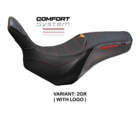 Seat saddle cover Moss comfort system Gray GR + logo T.I. for Moto Morini Granpasso 2008 > 2020