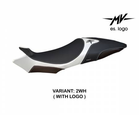 MVB19T1-2WH-2 Seat saddle cover Termoli 1 White (WH) T.I. for MV AGUSTA BRUTALE 1090/R 2009 > 2015