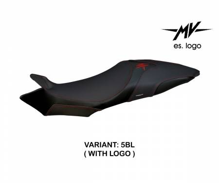 MVB19T1-5BL-2 Seat saddle cover Termoli 1 Black (BL) T.I. for MV AGUSTA BRUTALE 1090/R 2009 > 2015