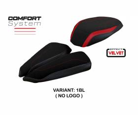 Seat saddle cover Meilan velvet comfort system Black BL T.I. for MV Agusta Brutale 1000 RR 2020 > 2023