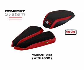 Seat saddle cover Meilan velvet comfort system Red RD + logo T.I. for MV Agusta Brutale 1000 RR 2020 > 2023