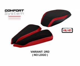 Seat saddle cover Meilan velvet comfort system Red RD T.I. for MV Agusta Brutale 1000 RR 2020 > 2023