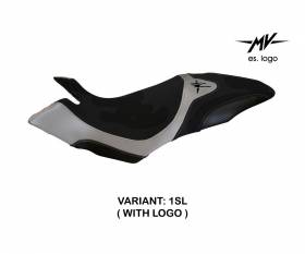 Seat saddle cover Aosta 1 Silver (SL) T.I. for MV AGUSTA DRAGSTER 800 2014 > 2018