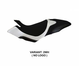 Seat saddle cover Aosta 1 White (WH) T.I. for MV AGUSTA DRAGSTER 800 2014 > 2018