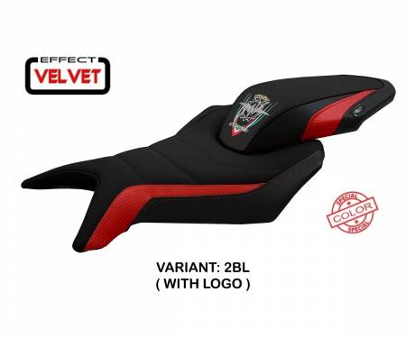 MVBRRFS-2BL-1 Seat saddle cover Fortuna Special Color Velvet Black (BL) T.I. for MV AGUSTA BRUTALE 800 2016 > 2022