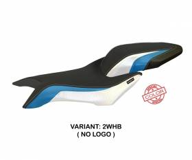 Seat saddle cover Zurigo Special Color White - Blue (WHB) T.I. for MV AGUSTA BRUTALE 800 2016 > 2022