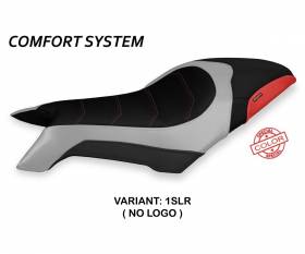 Housse de selle Dobrica Special Color Comfort System Argent - Rouge (SLR) T.I. pour MV AGUSTA DRAGSTER 800 2019 > 2022