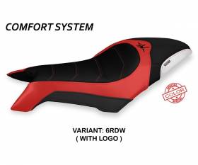 Sattelbezug Sitzbezug Dobrica Special Color Comfort System Rot - Weiss (RDW) T.I. fur MV AGUSTA DRAGSTER 800 2019 > 2022