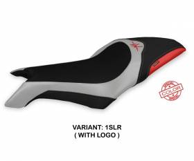 Seat saddle cover Lapovo Special Color Silver - Red (SLR) T.I. for MV AGUSTA DRAGSTER 800 2019 > 2022