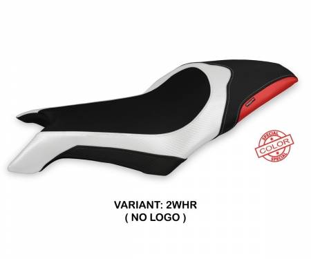 MVD8LS-2WHR-2 Seat saddle cover Lapovo Special Color White - Red (WHR) T.I. for MV AGUSTA DRAGSTER 800 2019 > 2022